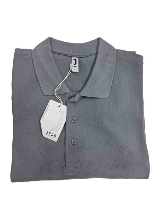 Jack & Jones Organik Pamuk Erkek Polo Yaka T-Shirt- Antrasit M Beden