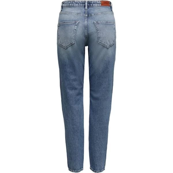 Only Mom Fit Yırtık Jean - Mavi M-32