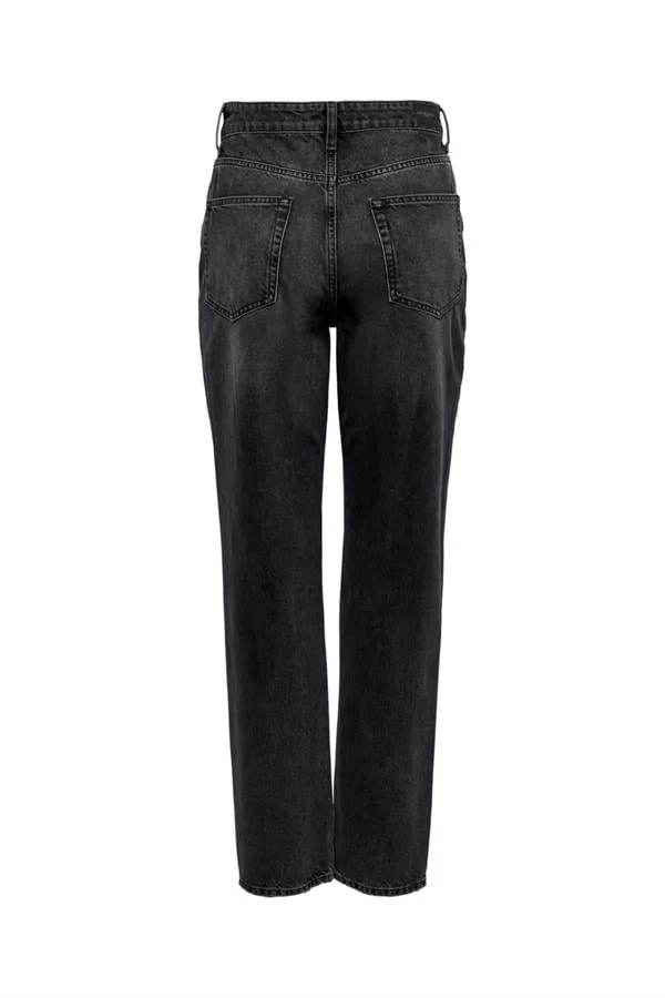 Only Diz Yırtmaçlı Straight Fit Jean - Antrasit 27-32