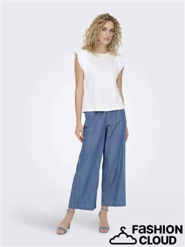Only Kot Kapri Kadın Pantolon  - Mavi S-32