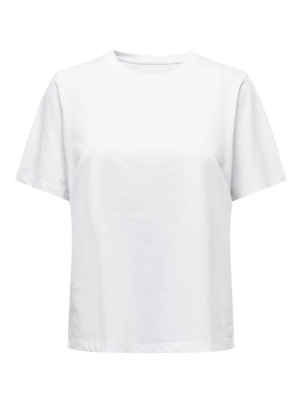 Only Basic Solıd Color T-Shirt  - Beyaz L Beden