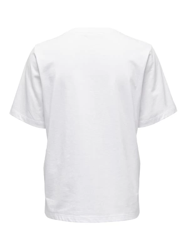 Only Basic Solıd Color T-Shirt  - Beyaz L Beden