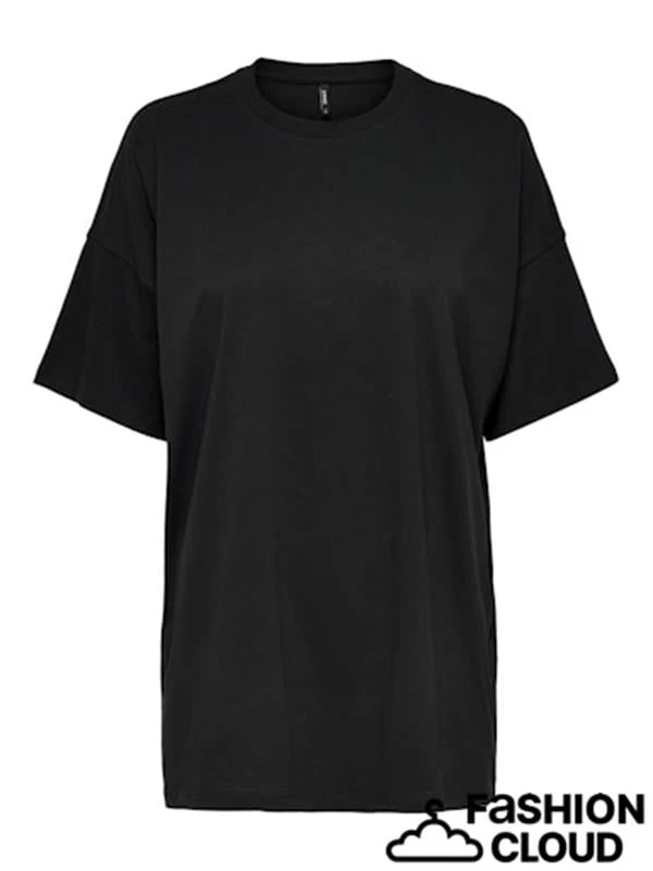 Only Oversıze Organik Pamuk Kadın T-Shirt - Siyah M Beden