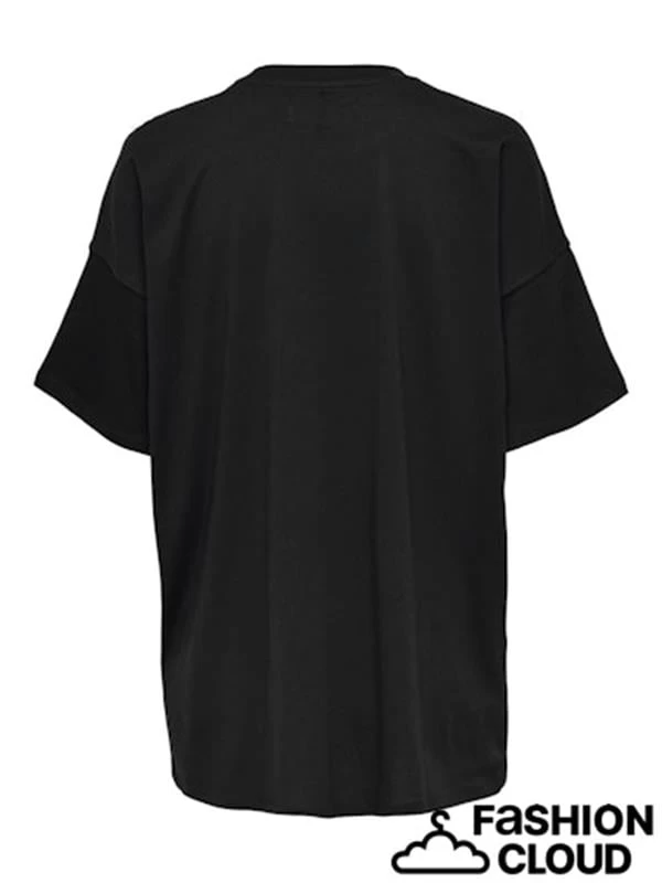 Only Oversıze Organik Pamuk Kadın T-Shirt - Siyah M Beden