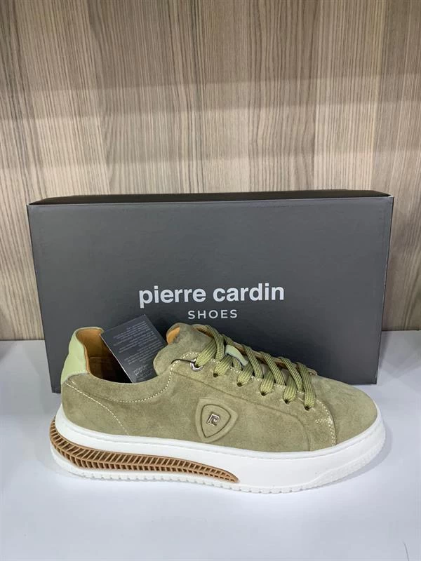 Pierre Cardin Hakiki Deri Erkek Nubuk Ayakkabı - Yeşil 43