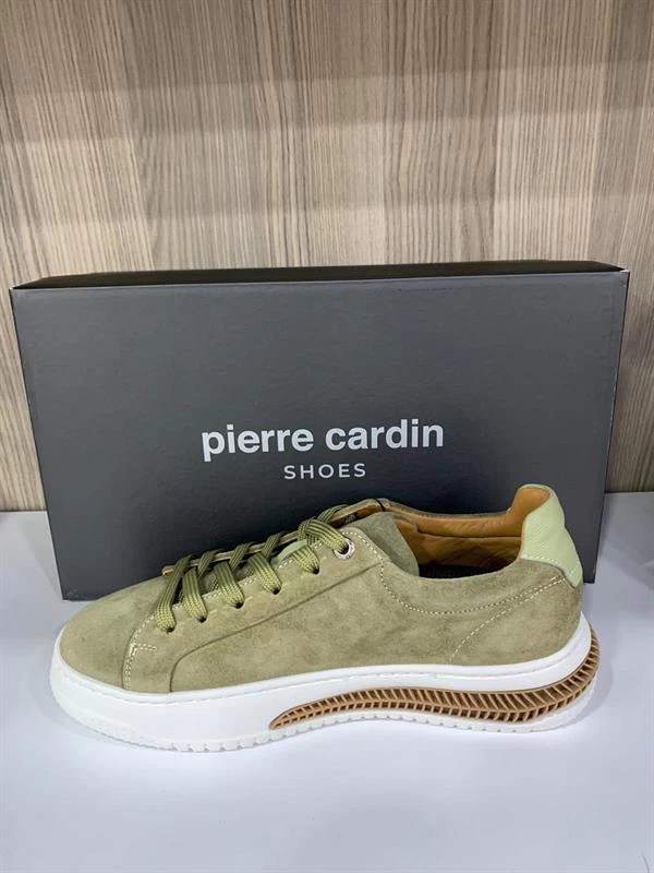 Pierre Cardin Hakiki Deri Erkek Nubuk Ayakkabı - Yeşil 43