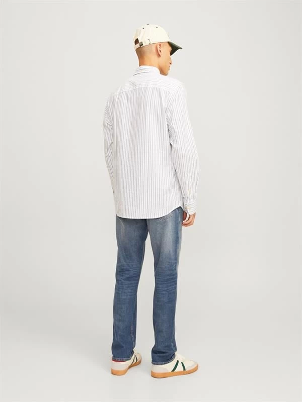Jack & Jones Jjımıke Jjcooper Cj 189 Sn Boru Paça Erkek Kot Pantolon - Lacivert 33-32