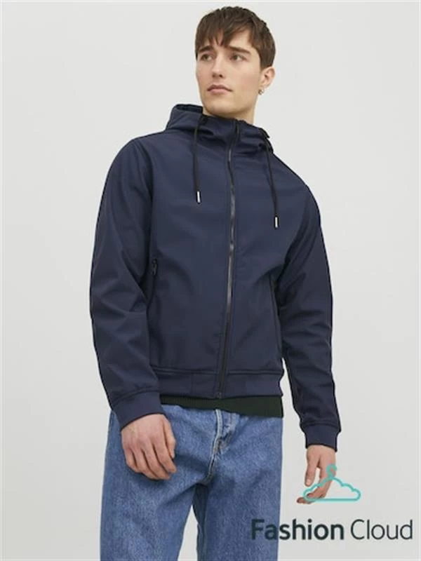 3000 Mm Su Geçirmez Erkek Softshell Mont   - Renk: Lacivert, Beden: Xlarge
