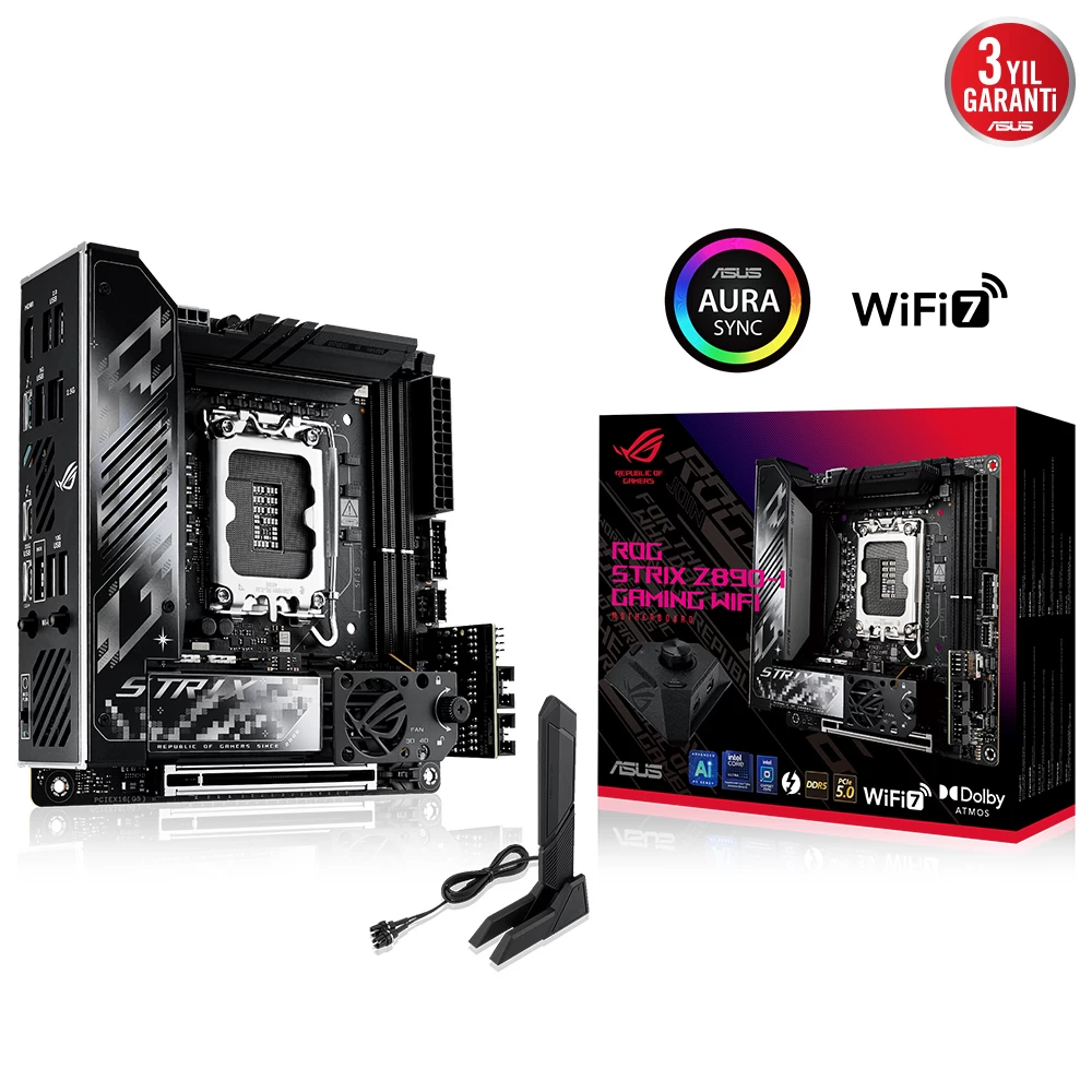 Asus Rog Strix Z890-i Gaming Wifi Ddr5 2xm2 Usb3.2 Rgb Lan Mini Itx