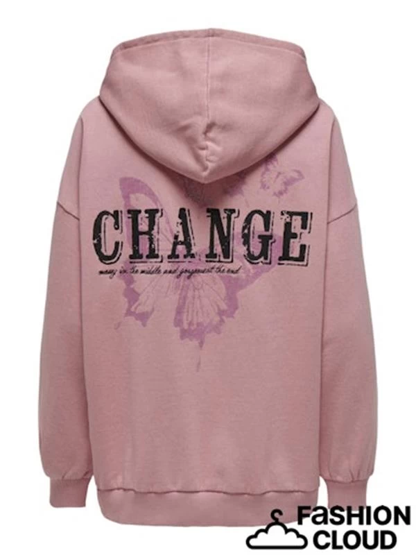 Sırt Baskılı Vintage Kumaş Oversize Kadın Sweat Pembe Pembe Pembe Pembe Pembe Pembe Pembe Pembe Pem Pembe Pembe Pembe - Renk: Pembe, Beden: Xlarge