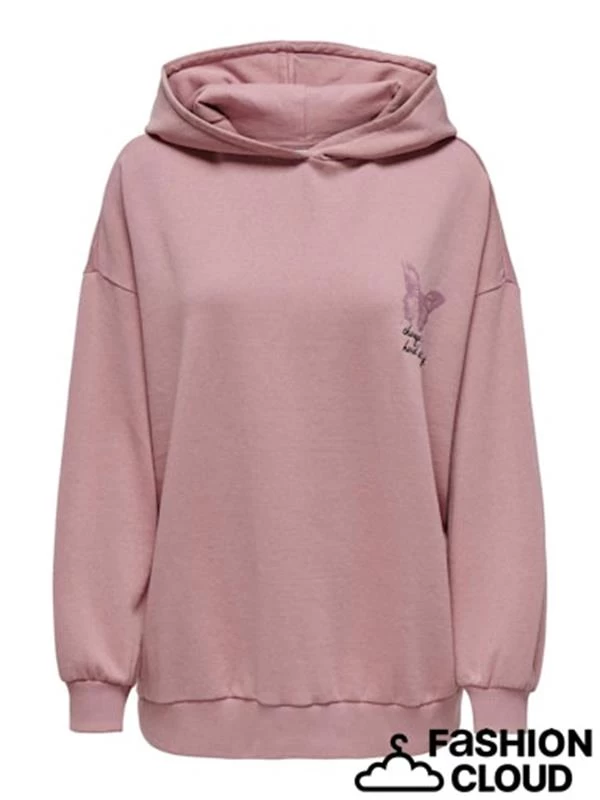 Sırt Baskılı Vintage Kumaş Oversize Kadın Sweat Pembe Pembe Pembe Pembe Pembe Pembe Pembe Pembe Pem Pembe Pembe Pembe - Renk: Pembe, Beden: Xlarge