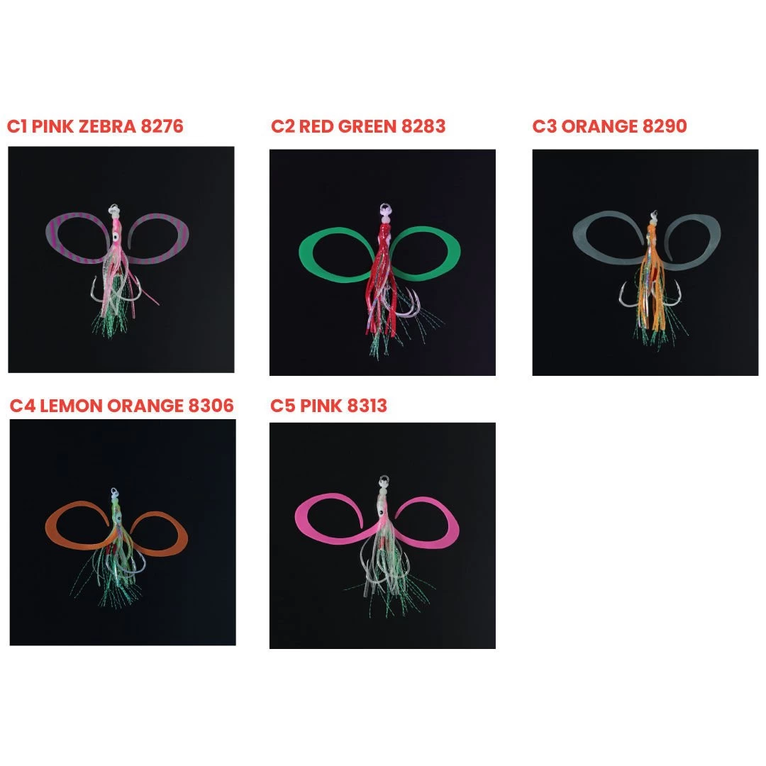 Seabor Squid Hook Skirt Hazır Asist Takım Orange 2/0 -  2 Adet