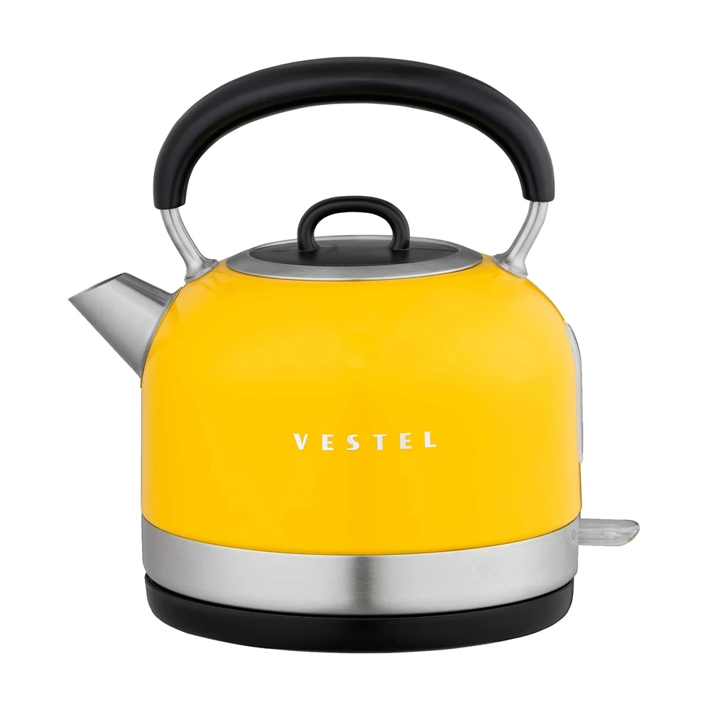Vestel Retro Sari 2200 W 1.7 Lt Celik Kettle