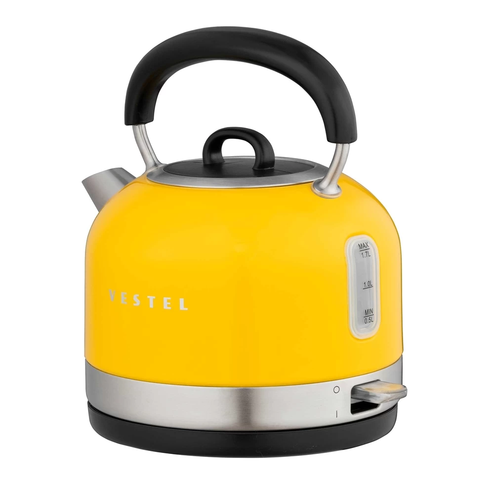 Vestel Retro Sari 2200 W 1.7 Lt Celik Kettle
