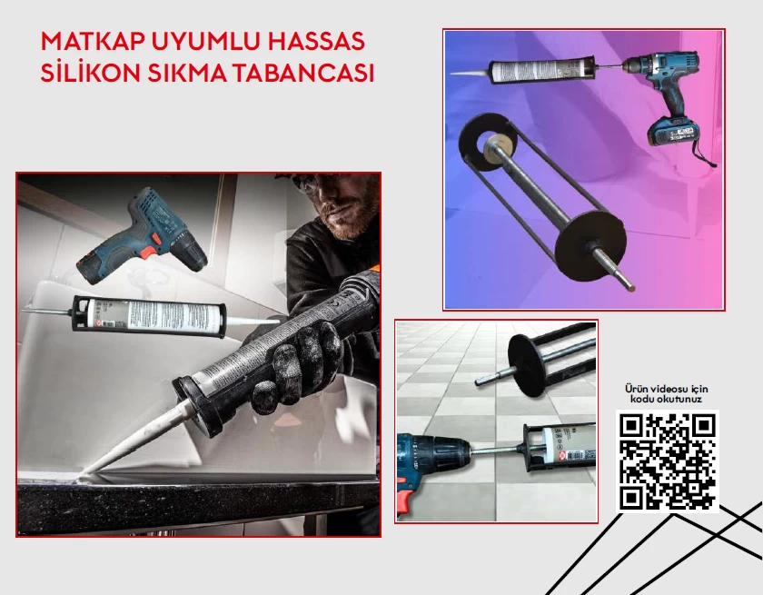 Pratikmen Matkap Uyumlu Hassas Silikon Sıkma Tabancası