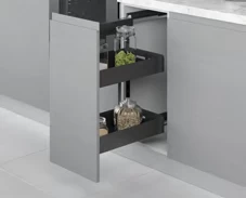 Starax S-2204-UB-A Yandan TANDEM Raylı Şişelik Sağ Antrasit 205 × 470 × 635 mm 25 cm