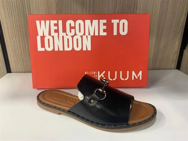 Ki Deri Comfort Terlik - Renk : Siyah, Beden : 40