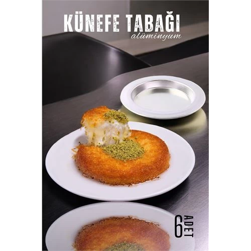 Modacar Künefe Tabağı 6 Adet 15 Cm
