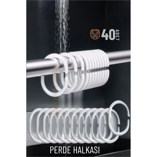 Modacar Banyo Perde Halkaları 40 Adet