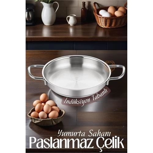 Modacar Çelik Yumurta Sahanı İndüksiyon Tabanlı Fiola Sole Design