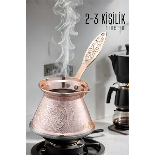 Modacar Cezve 2-3 Kişilik Rose İndüksiyon Tabanlı