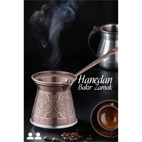 Modacar İndüksiyon Tabanlı Bakır Cezve Hanedan 2 Kişilik