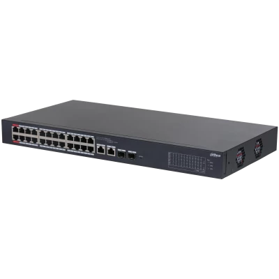 Dahua Dh-cs4226-24et-240 24 Port 24xfe-2xge/sfp YÖnetİlebİlİr 240w Poe Swİtch