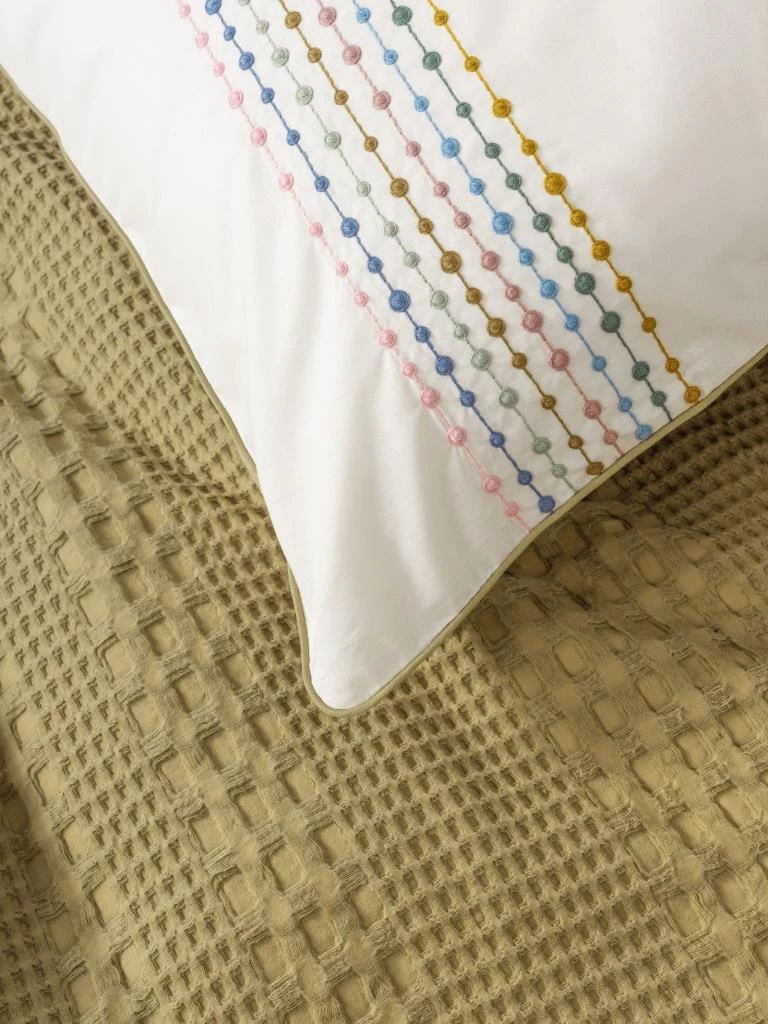 Cotton Box Aura Çift Kişilik Pike Takımı Pebble Hardal