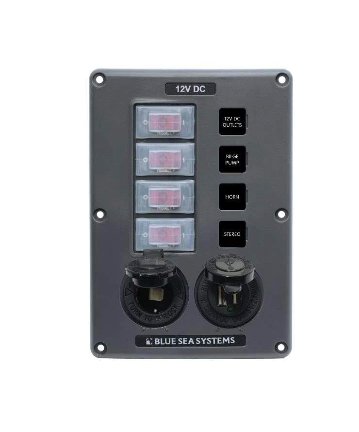 Blue Sea Switch Panel 4lü