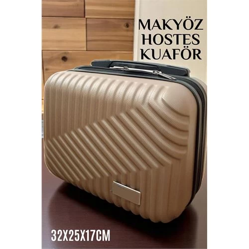 Modacar Makyaj, Kuaför, Kabin İçi ve Hostes Çantası Bej