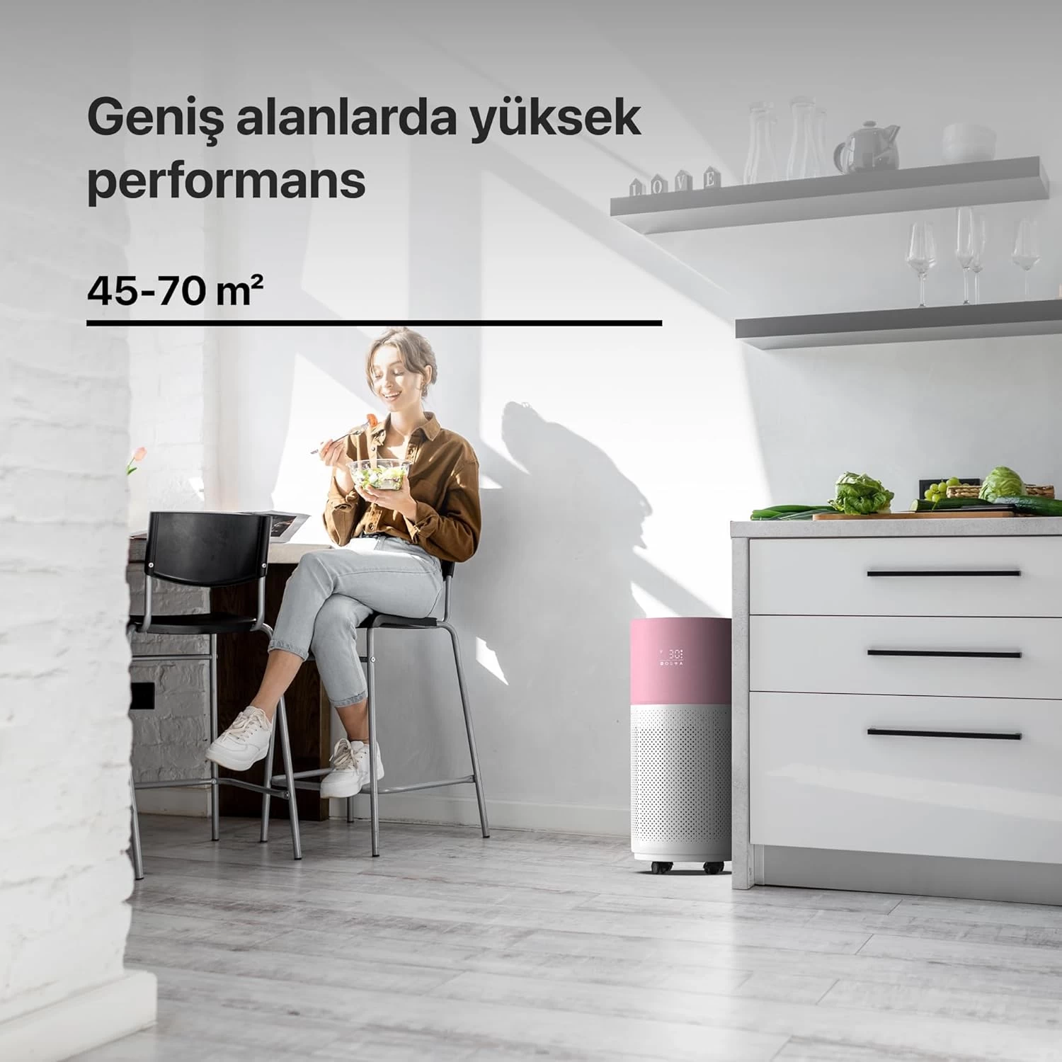 Xenon Smart X7420_m1 Akilli Hava Temizleyici Pembe