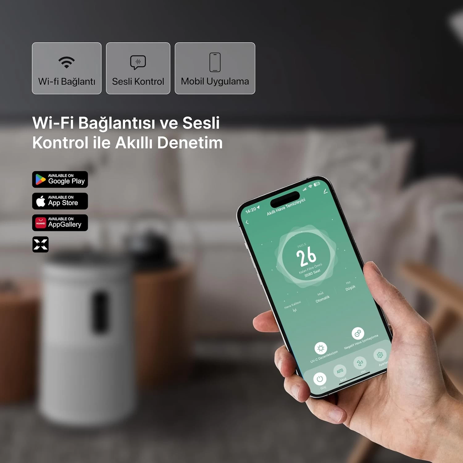 Xenon Smart X7421 Gece Lambali Hava Temizleyici