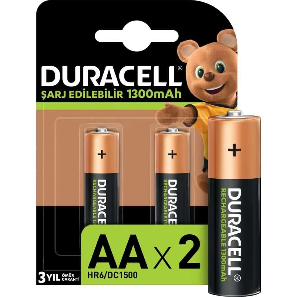 Duracell Aa 1300mah Şarj Edilebilir Pil 2li Paket