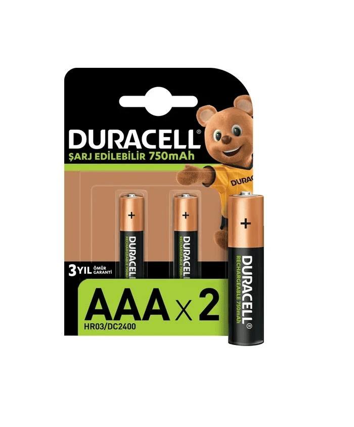 Duracell Aaa 750mah Şarj Edilebilir Pil 2li Paket