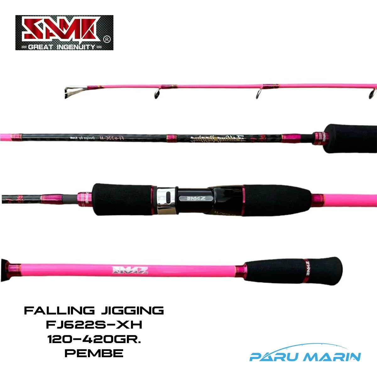 Same Falling Slow Pitch Tetiksiz Fj-622s-xh 1.89m 120-420gr. Jig Olta Kamışı