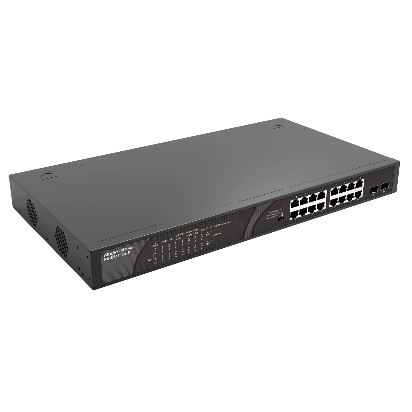 Ruİjİe-reyee Rg-es118gs-p 16xge 2xge F.gİgabİt 247w Poe Swİtch