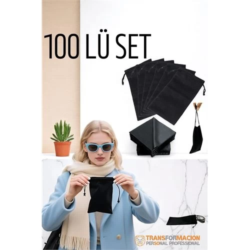 Modacar Kumaş Gözlük Kılıfı 50+50 Kılıf+bezli Set Promosyon Gözlük Kılıfı