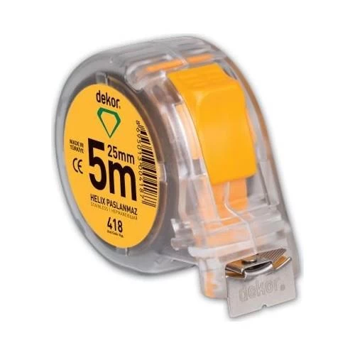 Dekor Helix Paslanmaz Şerit Metre 5x25