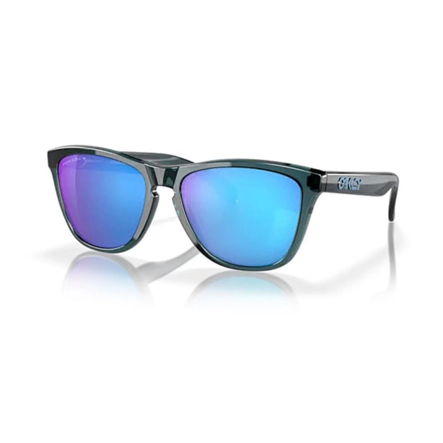 Oakley OAK 9013 9013F6 55 Frogskins Erkek Polarize Aynalı Kare Kristal Siyah Güneş Gözlüğü