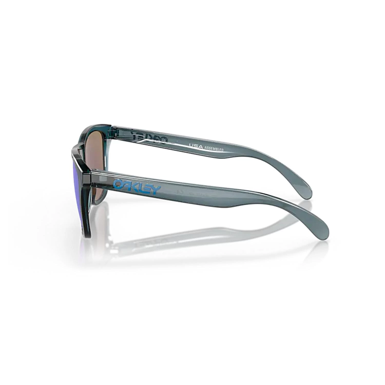 Oakley OAK 9013 9013F6 55 Frogskins Erkek Polarize Aynalı Kare Kristal Siyah Güneş Gözlüğü