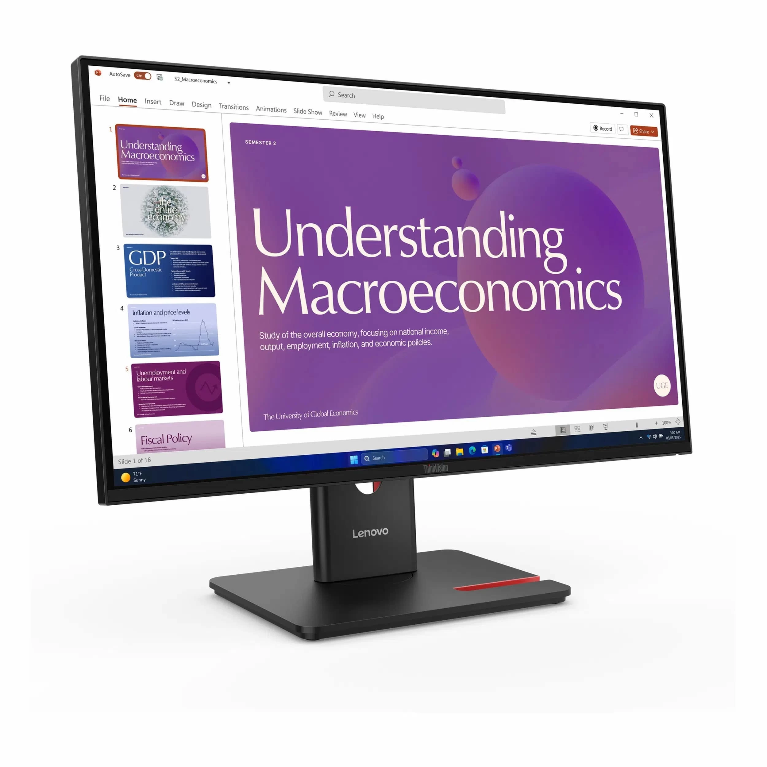 Lenovo ThinkVision T24D-40 64B9GAT1TK 23,8" 4 ms 120 Hz