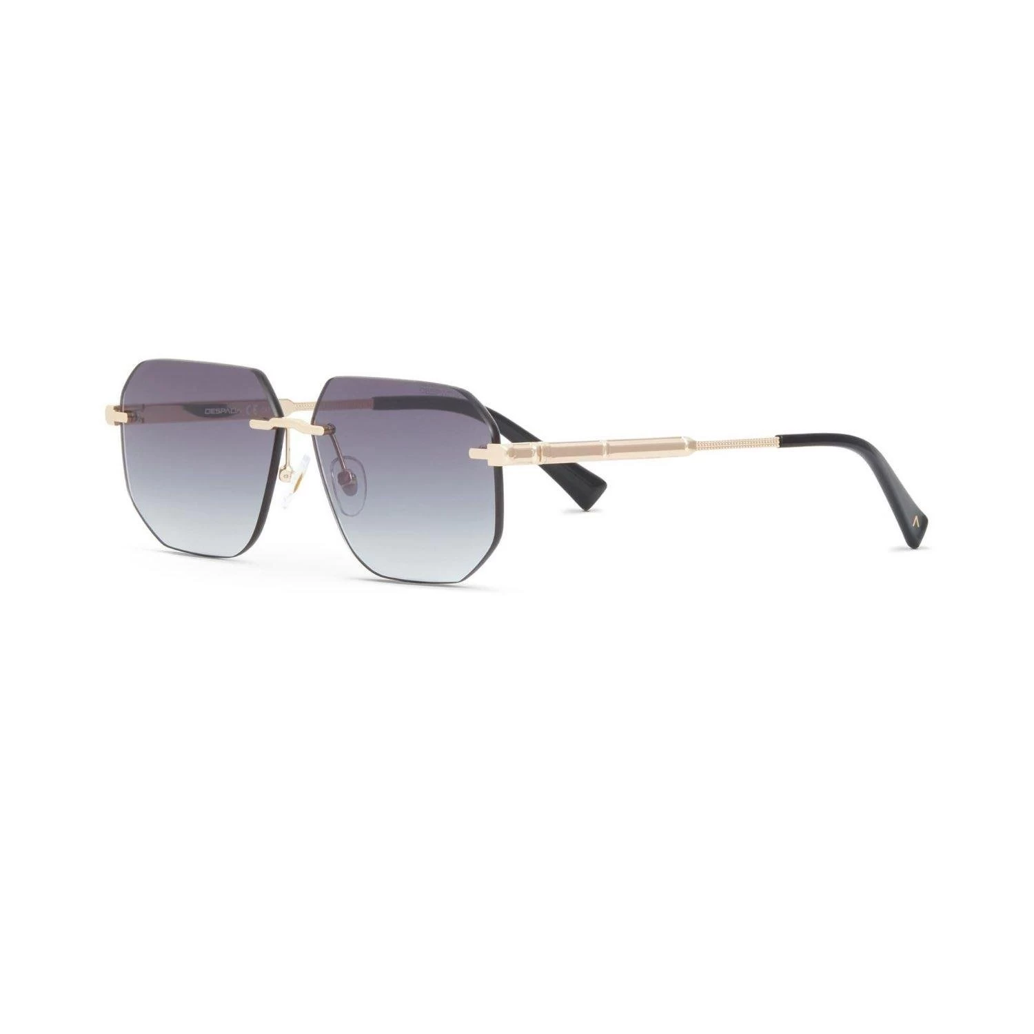 Despada Ds 2467 C3 60 Unisex Geometrik Gold Metal Çerçevesiz Güneş Gözlüğü