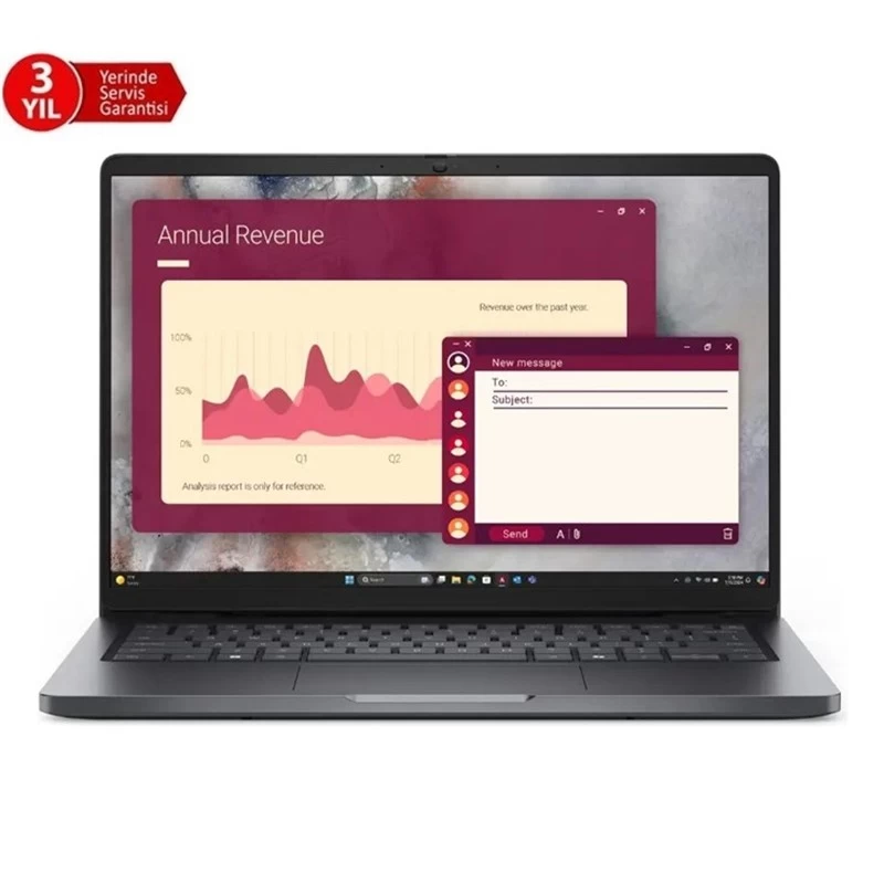 Dell Pro 14 Core Ultra 7 255U 16 GB 512 GB SSD 14" Ubuntu BTO107_PC14250_U