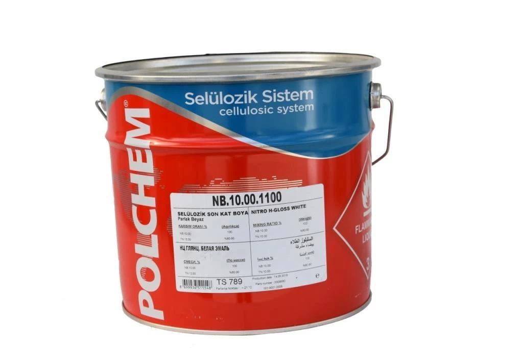 Polchem Selülozik Son Kat Boya Kromsarı - 2.5lt