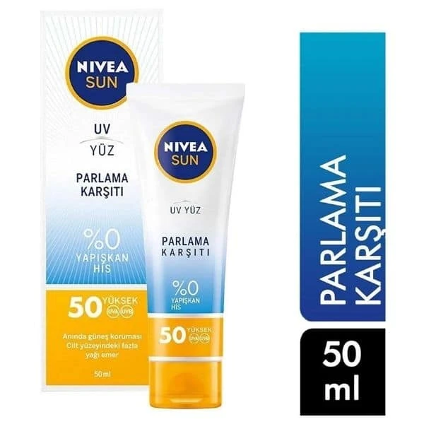 Nivea Güneş Kremi Yüz Için Parlama Karşıtı Spf50 - 50 Ml