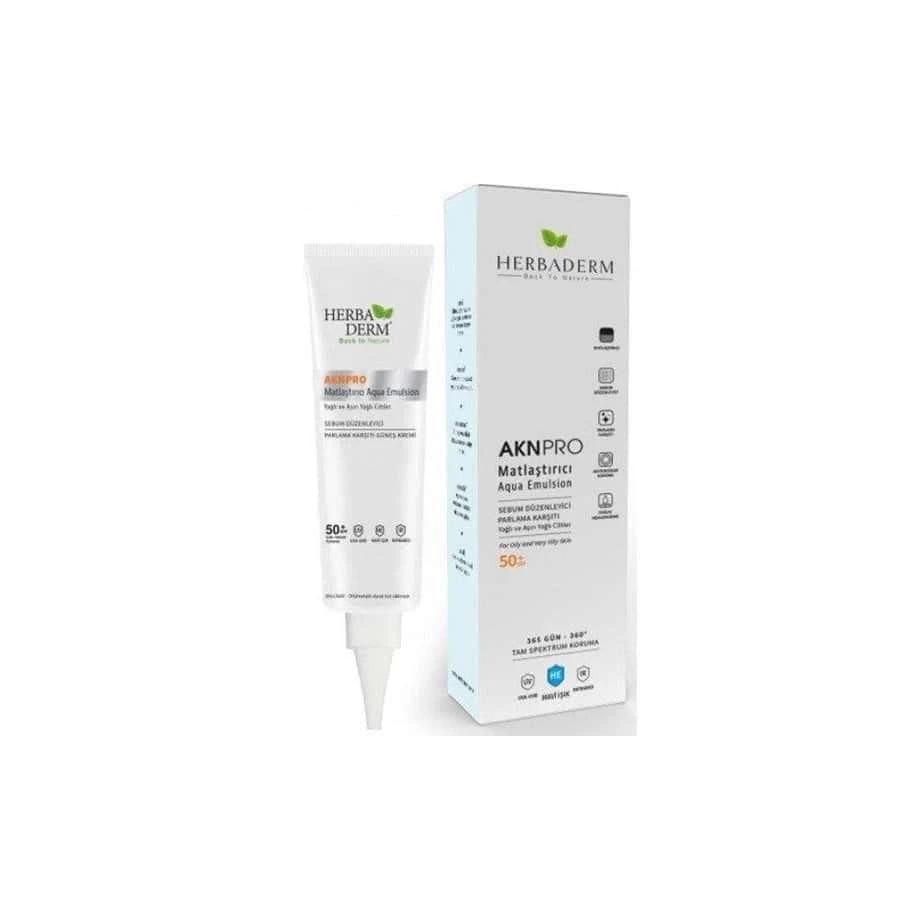 Herbaderm Krem Matlaştırıcı Aknpro Spf50 Renksiz 40 Ml