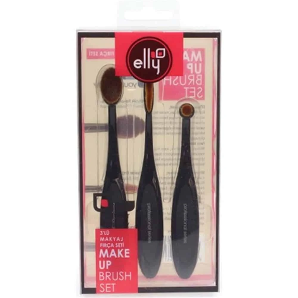Elly Makyaj Fırçası Seti 3'lü