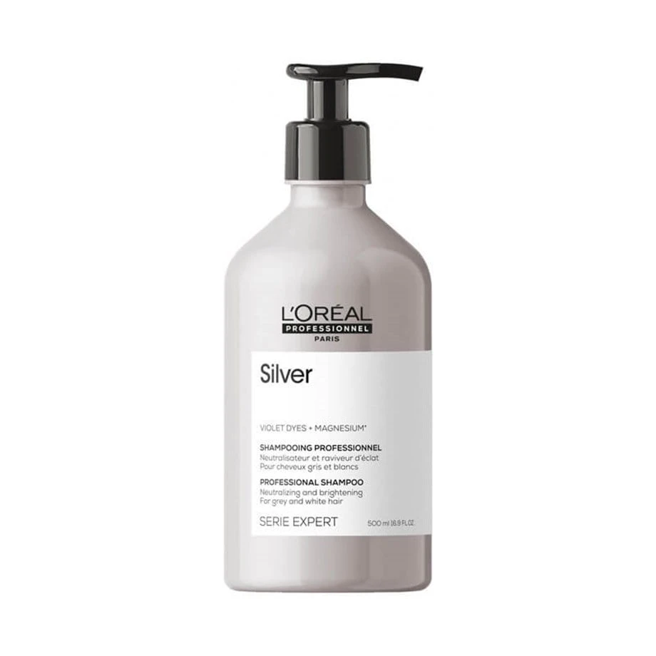 L'oreal Professionnel Serie Expert Silver Çok Açık Sarı Gri Ve Beyaz Saçlar İçin Renk Dengeleyici Mor Şampuanı 500 Ml