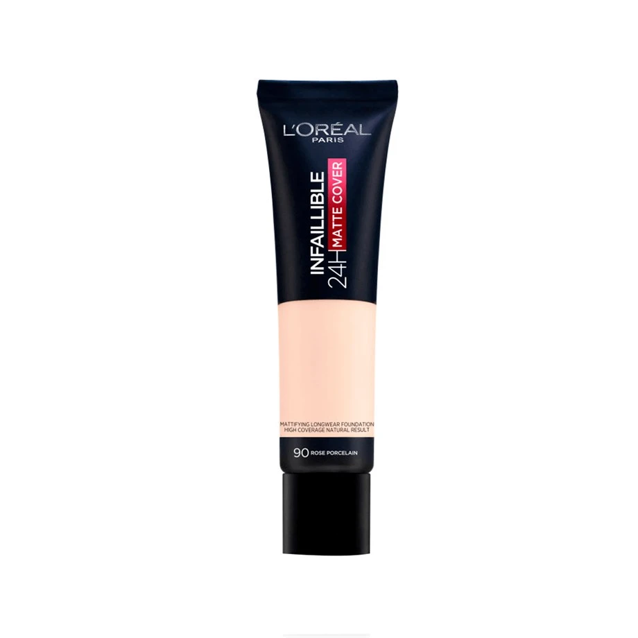 L'oreal Paris Infaillible 24h Matte Cover Yüksek Kapatıcı Fondöten No: 90 Rose Porcelain