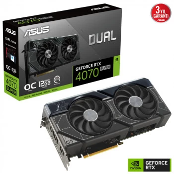 Asus Dual-rtx4070s-o12g Gddrx Hdmi 3xdp Dlss3 192bİt